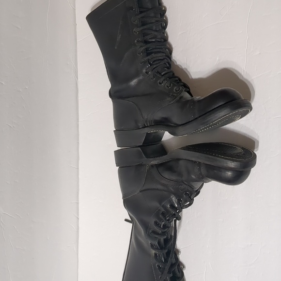 Vintage Corcoran Men Boots Size 7  Leather Military Combat Cap Toe Jump 1515 - Picture 3 of 12